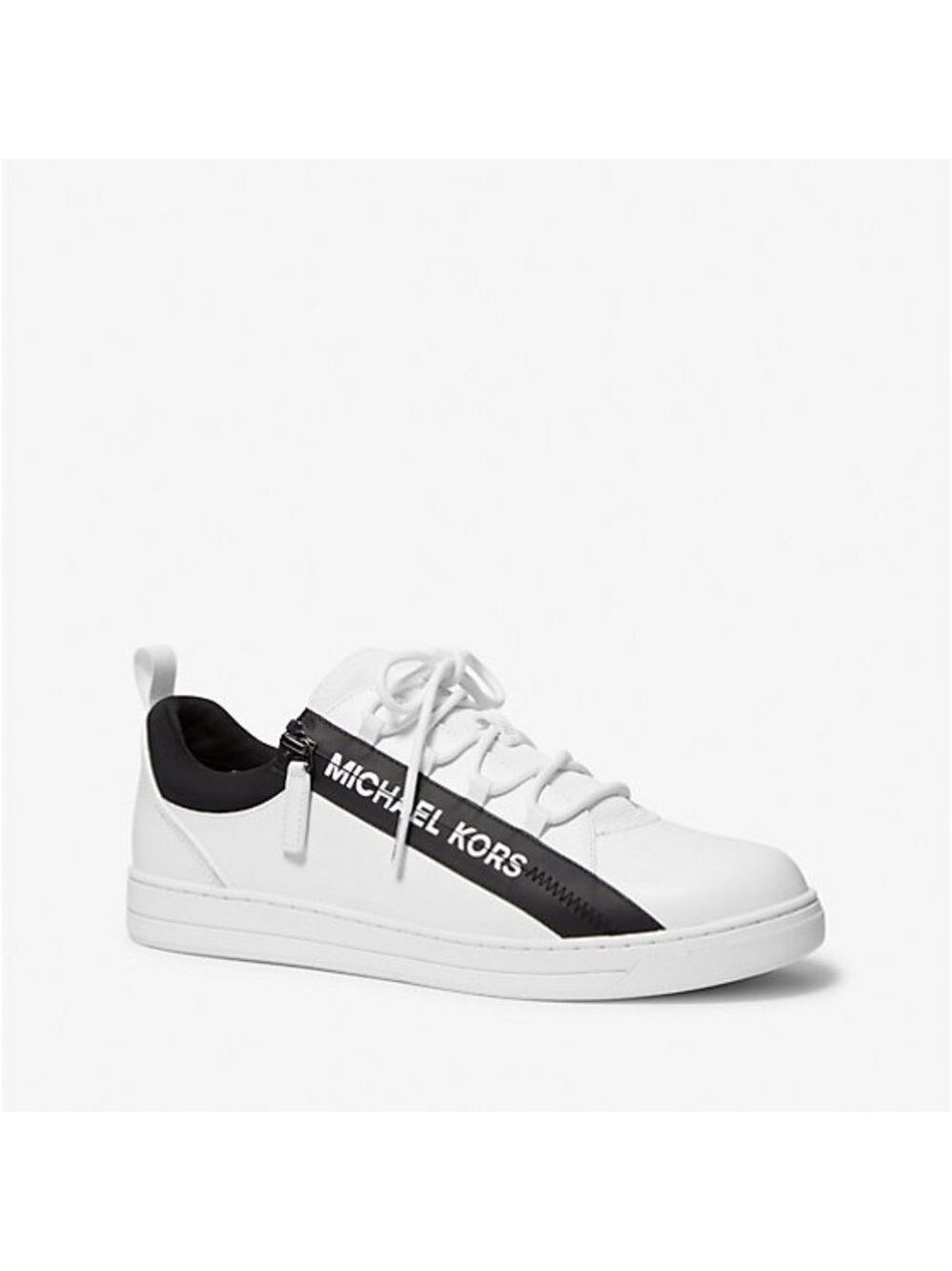 MICHAEL Michael Kors Men's Keating Leather and Mesh Zip-Up Sneaker